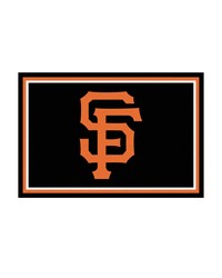 San Francisco Giants 5ft. x 8 ft. Plush Area Rug Black by   