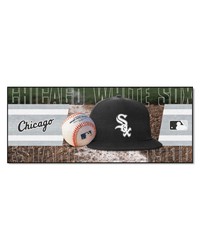 Chicago White Sox Baseball Runner Rug  30in. x 72in. Black by   