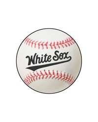 Chicago White Sox Baseball Rug  27in. Diameter White by   