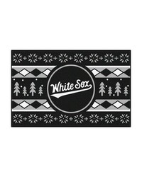Chicago White Sox Holiday Sweater Starter Mat Accent Rug  19in. x 30in. Black by   