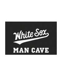 Chicago White Sox Man Cave Starter Mat Accent Rug  19in. x 30in. Black by   