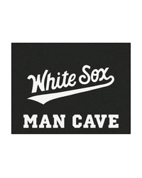 Chicago White Sox Man Cave AllStar Rug  34 in. x 42.5 in. Black by   