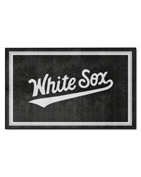 Chicago White Sox 4ft. x 6ft. Plush Area Rug Black by   