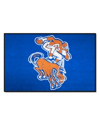 Denver Broncos Starter Mat Accent Rug  19in. x 30in. NFL Vintage Blue by   