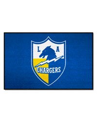 Los Angeles Chargers Starter Mat Accent Rug  19in. x 30in. NFL Vintage Light Blue by   