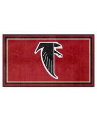 Atlanta Falcons 3ft. x 5ft. Plush Area RugNFL Retro Logo Original Falcon Logo Red by   