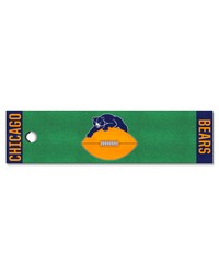 Chicago Bears Putting Green Mat  1.5ft. x 6ft. NFL Vintage Green by   