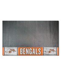 Cincinnati Bengals Vinyl Grill Mat  26in. x 42in. NFL Vintage Black by   