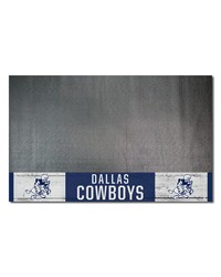 Dallas Cowboys Vinyl Grill Mat  26in. x 42in. NFL Vintage Black by   
