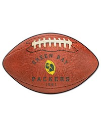 Green Bay Packers  Football Rug  20.5in. x 32.5in. NFL Vintage Brown by   