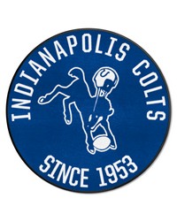 Indianapolis Colts Roundel Rug  27in. Diameter NFL Vintage Blue by   