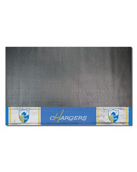 Los Angeles Chargers Vinyl Grill Mat  26in. x 42in. NFL Vintage Black by   