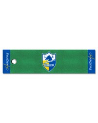 Los Angeles Chargers Putting Green Mat  1.5ft. x 6ft. NFL Vintage Green by   