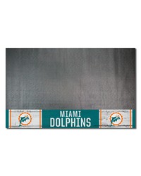 Miami Dolphins Vinyl Grill Mat  26in. x 42in. NFL Vintage Black by   