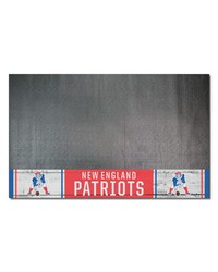 New England Patriots Vinyl Grill Mat  26in. x 42in. NFL Vintage Black by   