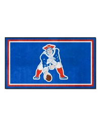 New England Patriots 3ft. x 5ft. Plush Area Rug NFL Vintage Blue by   