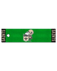 New Orleans Saints Putting Green Mat  1.5ft. x 6ft. NFL Vintage Green by   