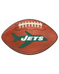 New York Jets  Football Rug  20.5in. x 32.5in. NFL Vintage Brown by   