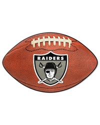Las Vegas Raiders  Football Rug  20.5in. x 32.5in. NFL Vintage Brown by   