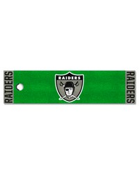 Las Vegas Raiders Putting Green Mat  1.5ft. x 6ft. NFL Vintage Green by   