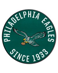 Philadelphia Eagles Roundel Rug  27in. Diameter NFL Vintage Green by   