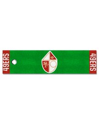 San Francisco 49ers Putting Green Mat  1.5ft. x 6ft. NFL Vintage Green by   