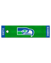 Seattle Seahawks Putting Green Mat  1.5ft. x 6ft. NFL Vintage Green by   