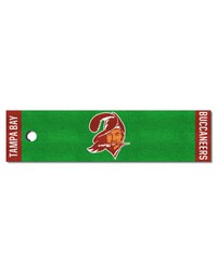 Tampa Bay Buccaneers Putting Green Mat  1.5ft. x 6ft.NFL Retro Logo Bucco Bruce Logo Green by   