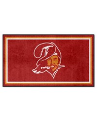 Tampa Bay Buccaneers 3ft. x 5ft. Plush Area RugNFL Retro Logo Bucco Bruce Logo Red by   
