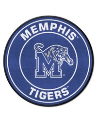 Memphis Tigers Roundel Rug  27in. Diameter Blue by   