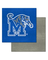 Memphis Tigers Team Carpet Tiles  45 Sq Ft. Blue by   