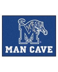Memphis Tigers Man Cave AllStar Rug  34 in. x 42.5 in. Blue by   