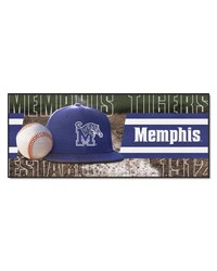 Memphis Tigers Baseball Runner Rug  30in. x 72in. Blue by   