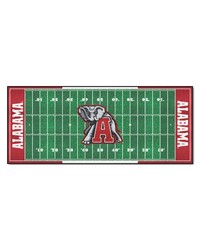 Alabama Crimson Tide Field Runner Mat  30in. x 72in. BAMA Logo Green by   