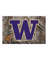 Washington Huskies Camo Scraper Mat by  Fairwinds Studio 