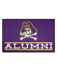 East Carolina Pirates Starter Mat Accent Rug  19in. x 30in. Alumni Starter Mat Purple by   