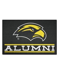 Southern Miss Golden Eagles Starter Mat Accent Rug  19in. x 30in. Alumni Starter Mat Black by   