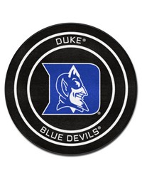Duke Hockey Puck Rug  27in. Diameter Black by   