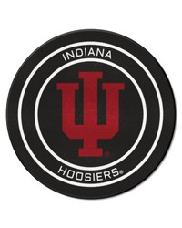 Indiana Hooisers Hockey Puck Rug  27in. Diameter Black by   