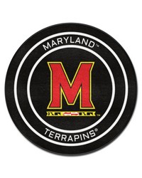 Maryland Hockey Puck Rug  27in. Diameter Black by   
