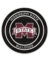 Mississippi State Hockey Puck Rug  27in. Diameter Black by   