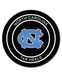 North Carolina Hockey Puck Rug  27in. Diameter Black by   