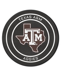 Texas AM Aggies Hockey Puck Rug  27in. Diameter Black by   