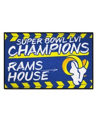Los Angeles Rams Super Bowl LVI Starter Mat Blue by   