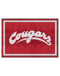 Washington State Cougars 5x8 Rug by  Fairwinds Studio 