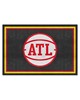 Fan Mats LLC Atlanta Hawks 5x8 Rug Black