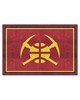 Fan Mats LLC Denver Nuggets 5x8 Rug Red