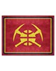 Fan Mats LLC Denver Nuggets 8x10 Rug Red