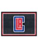 Fan Mats LLC Los Angeles Clippers 5x8 Rug Black