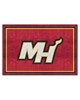 Fan Mats LLC Miami Heat 5x8 Rug Red